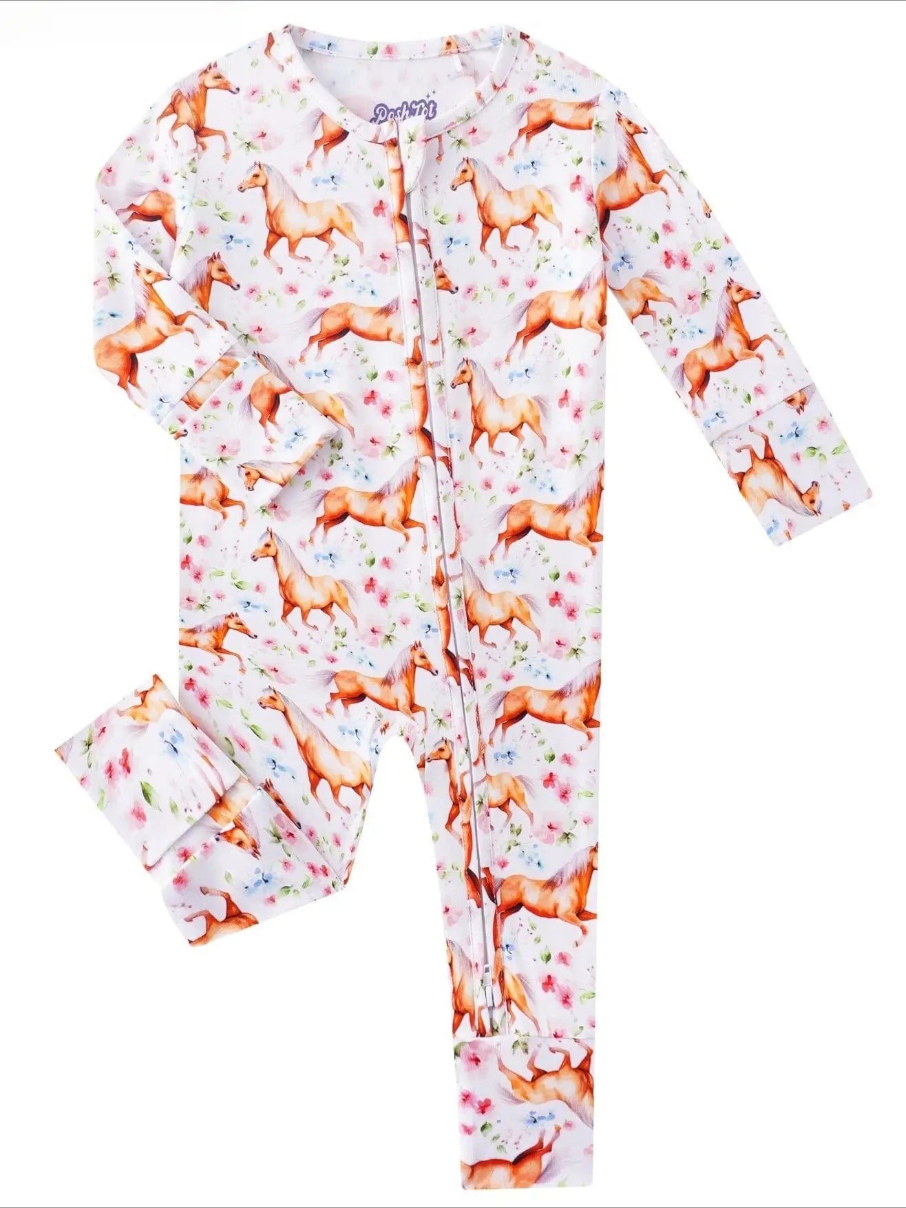 Floral Horse Romper