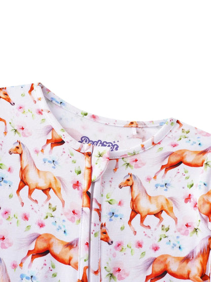 Floral Horse Romper
