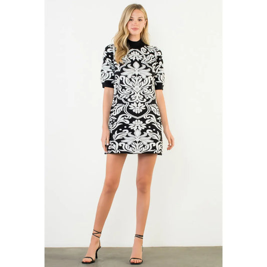 Tori Jacquard Dress
