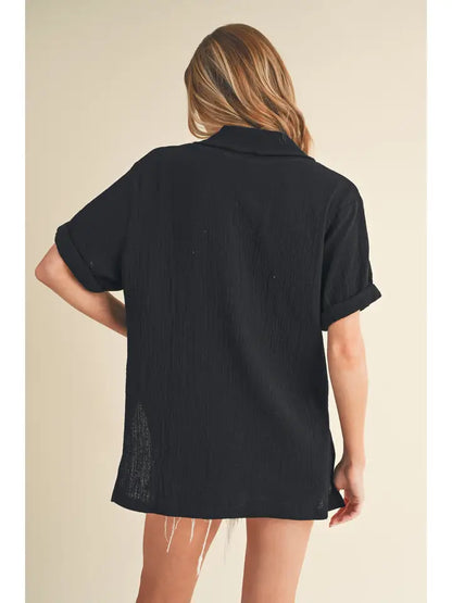 Jamy Collared Top ~SALE $19.20~