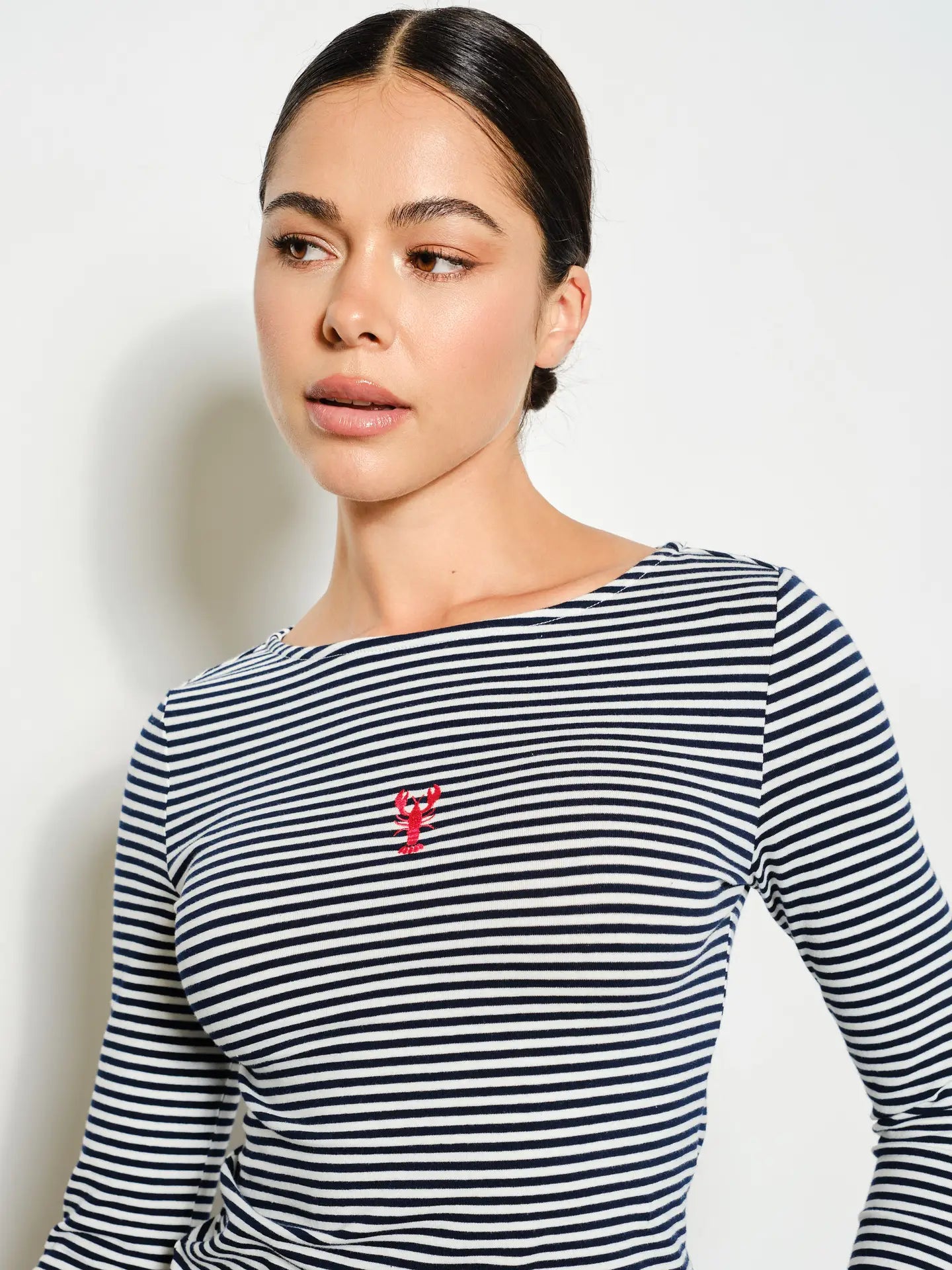 Kelsea Striped Lobster Top