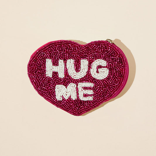 Hug Me Beaded Pouch