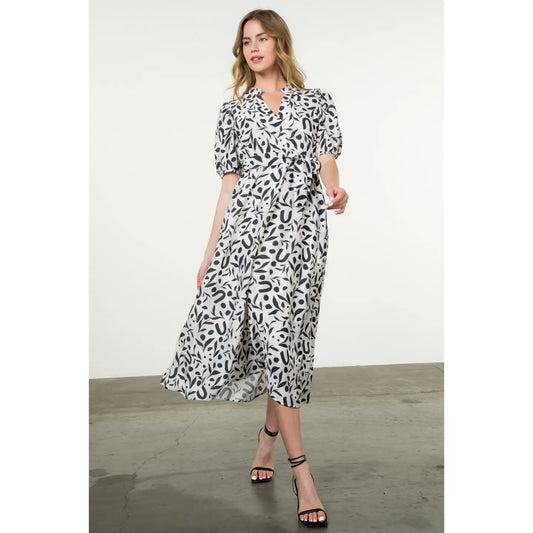 Laney Printed Midi Dress