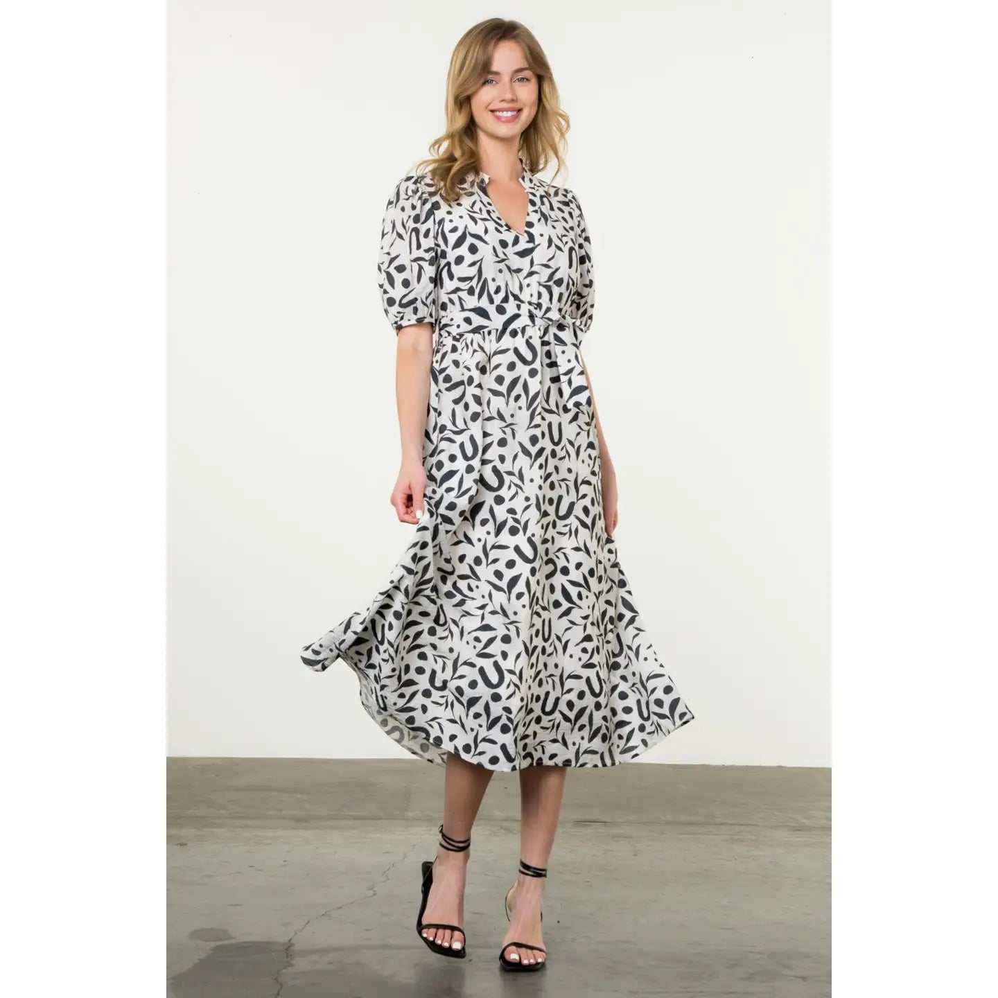 Laney Printed Midi Dress