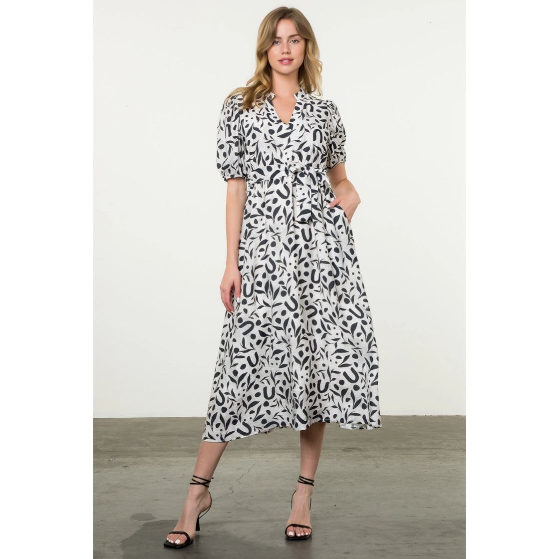 Laney Printed Midi Dress
