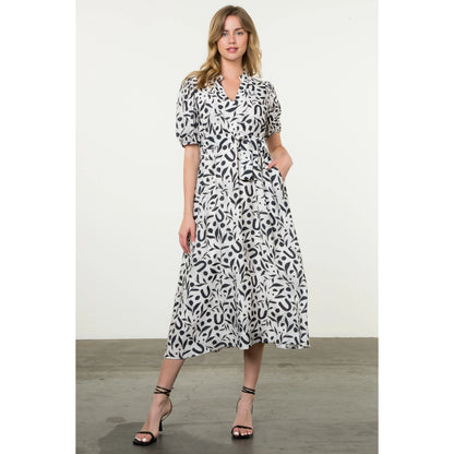 Laney Printed Midi Dress