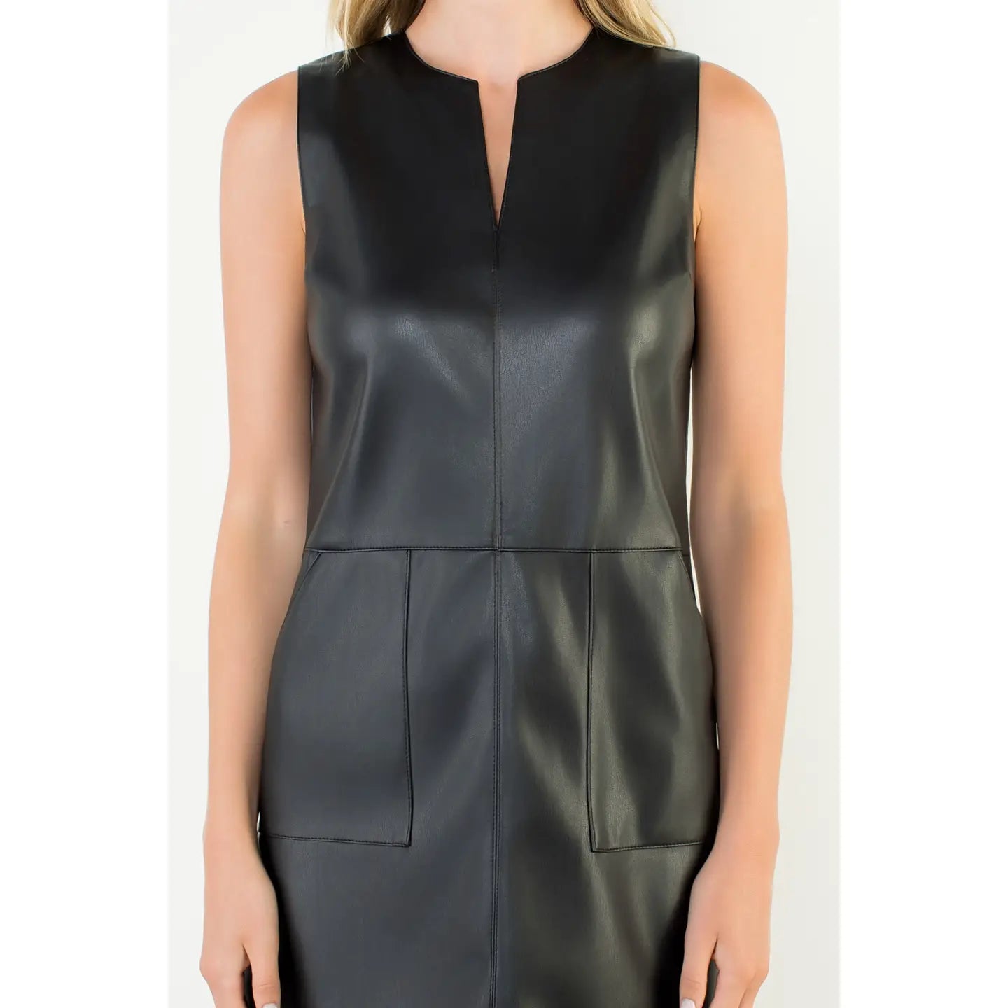Val Faux Leather Dress
