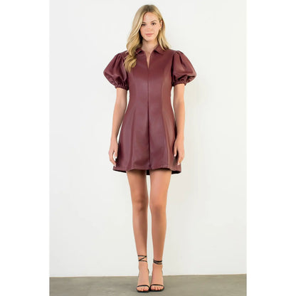 Sarah Leather Dress