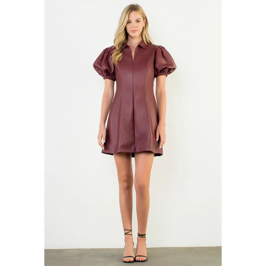 Sarah Leather Dress