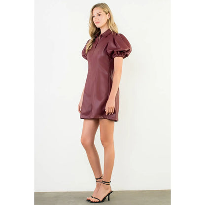 Sarah Leather Dress