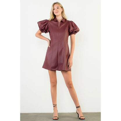 Sarah Leather Dress