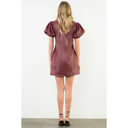 Sarah Leather Dress