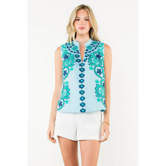 Lindsey Embroidered Top