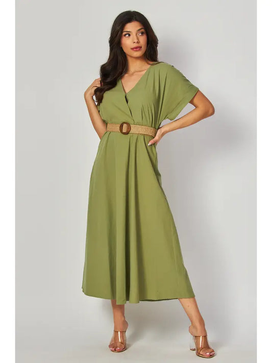 Belted Maxi Dress ~SALE $31.20~