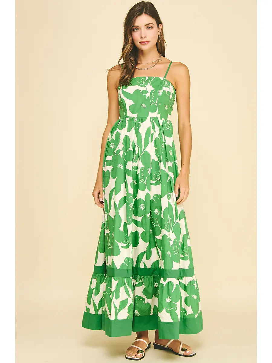 Mable Floral Tiered Maxi Dress (More Colors)