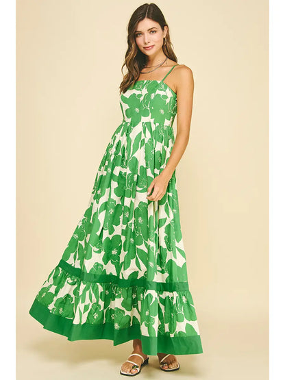 Mable Floral Tiered Maxi Dress (More Colors)