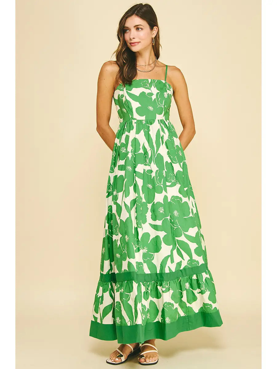Mable Floral Tiered Maxi Dress (More Colors)