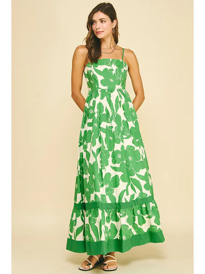 Mable Floral Tiered Maxi Dress (More Colors)
