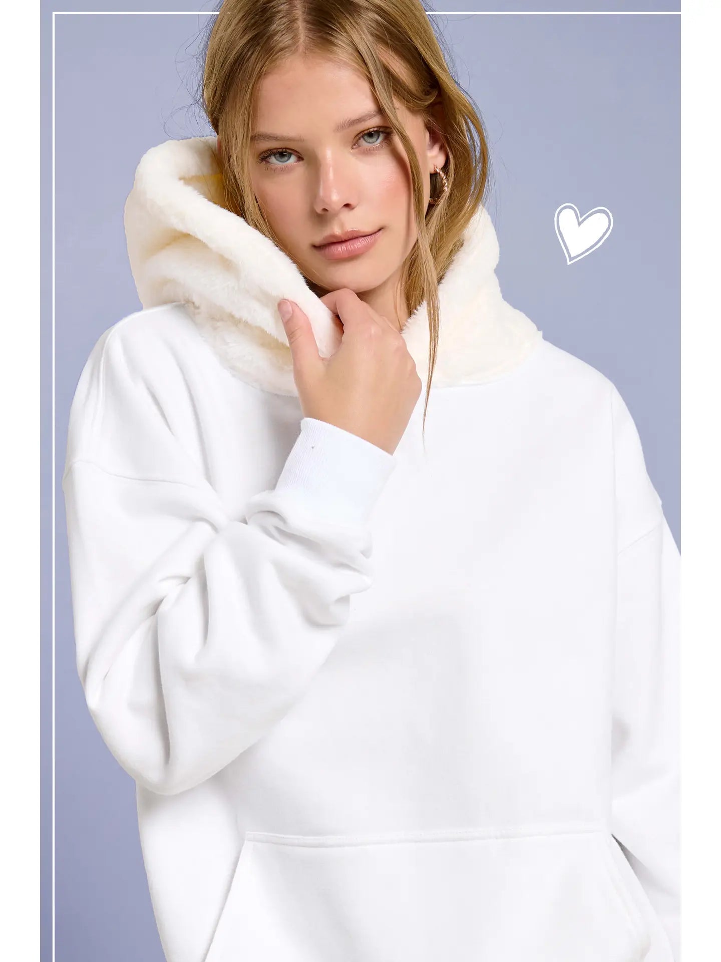 Fur Hooded Sweatshirt