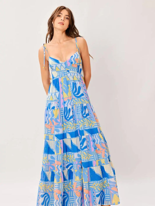 McKenna Printed Maxi Dress