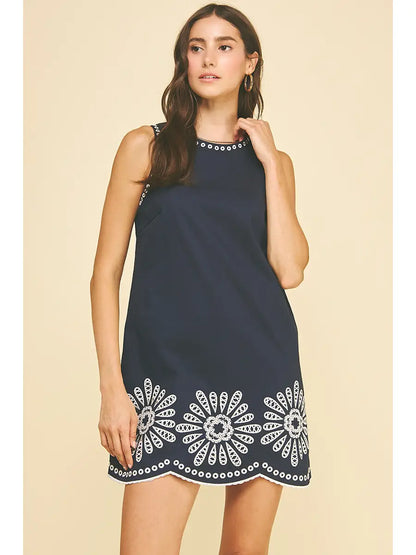 Ember Floral Embroidered Dress