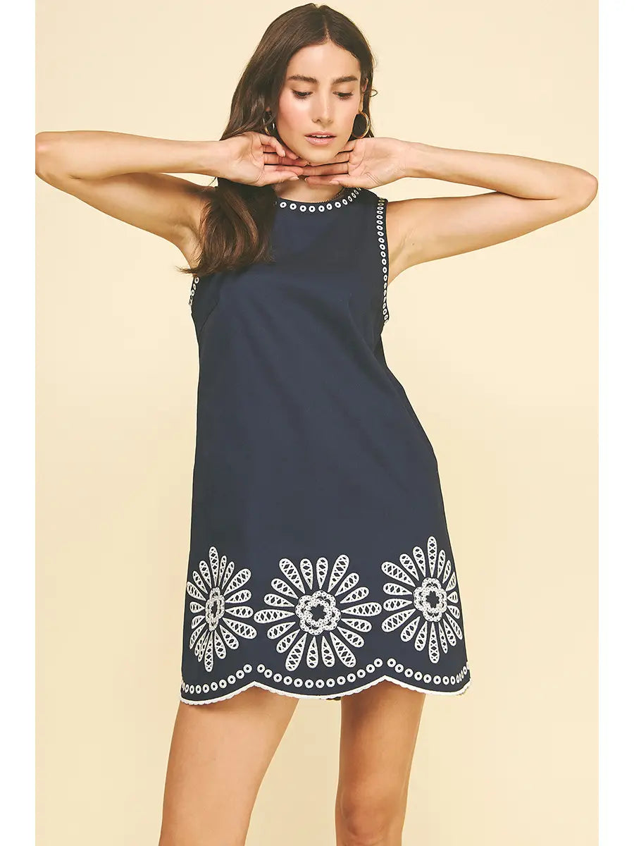 Ember Floral Embroidered Dress