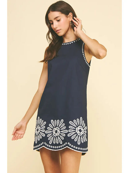 Ember Floral Embroidered Dress