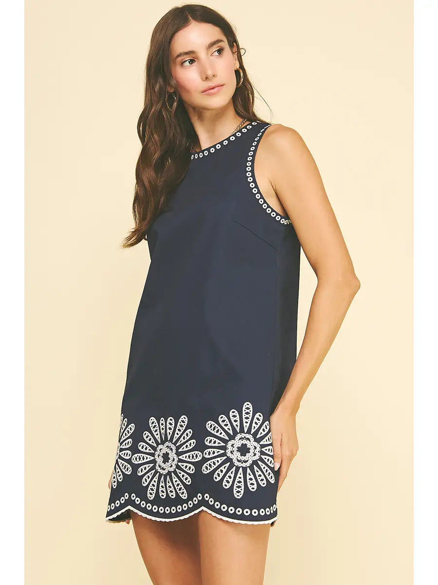 Ember Floral Embroidered Dress