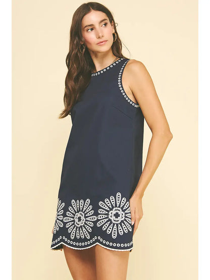 Ember Floral Embroidered Dress