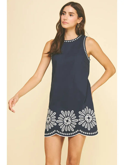 Ember Floral Embroidered Dress