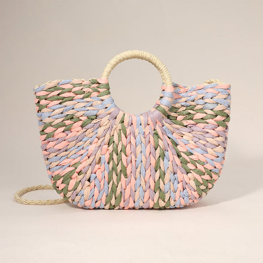 Multi Color Straw Bag