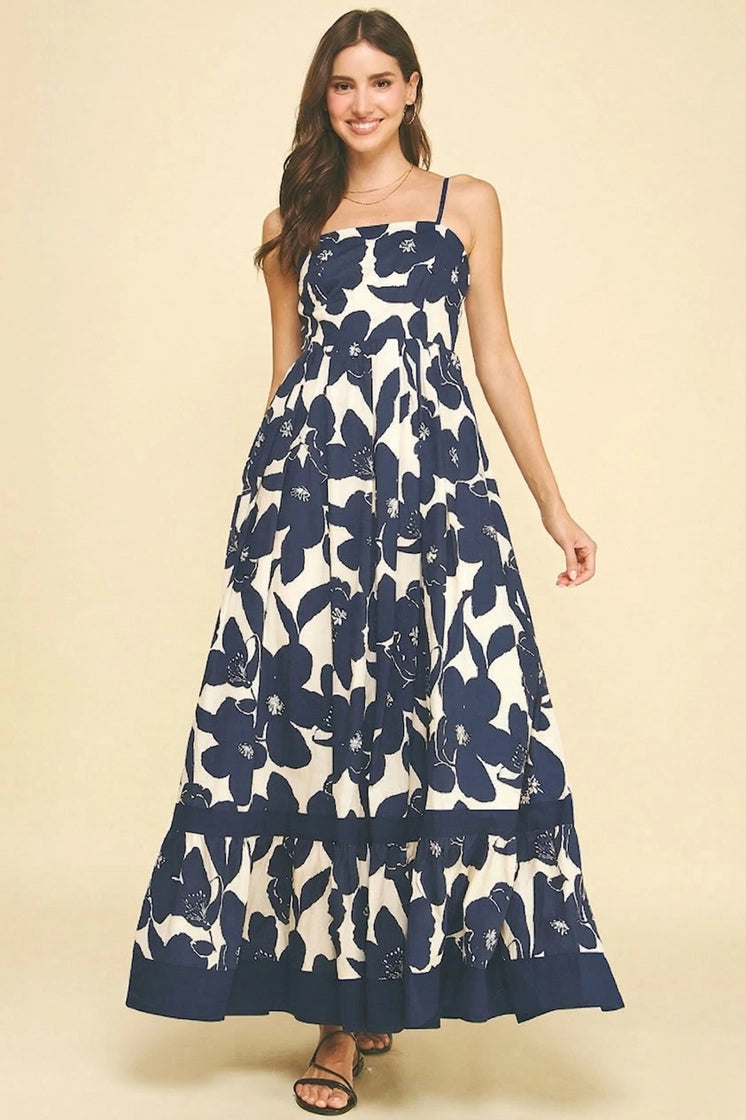 Mable Floral Tiered Maxi Dress (More Colors)