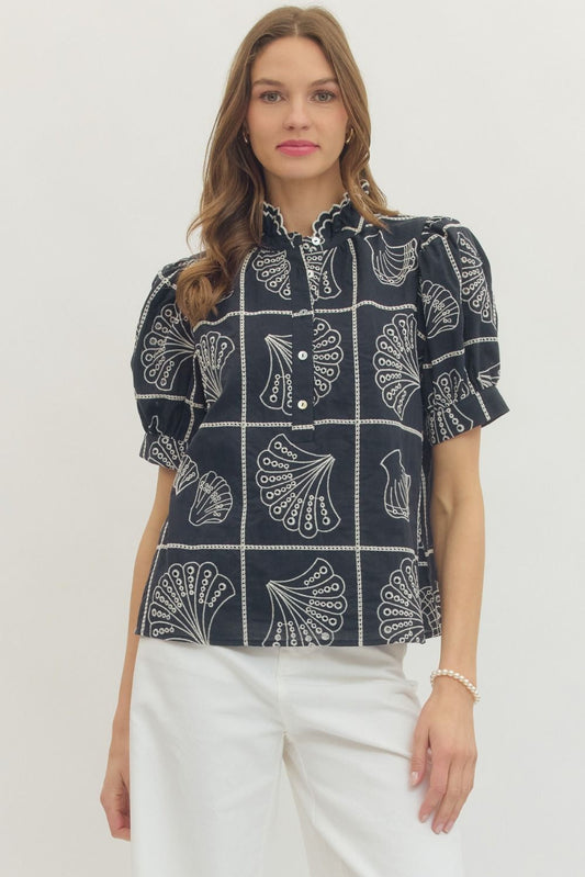 Tinsley Embroidered Top