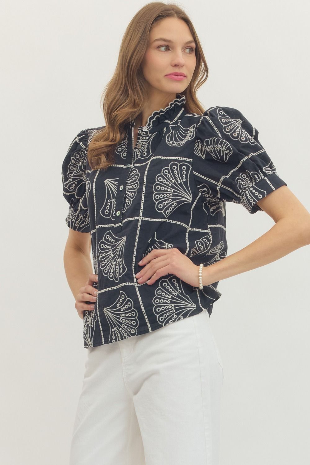 Tinsley Embroidered Top