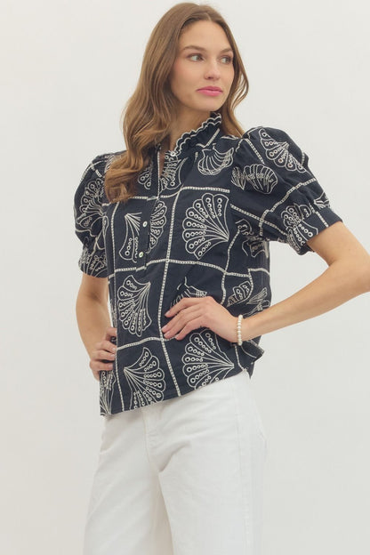 Tinsley Embroidered Top