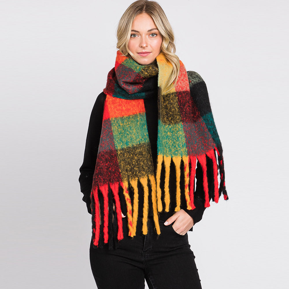 Plaid Oversized Scarf (More Colors)