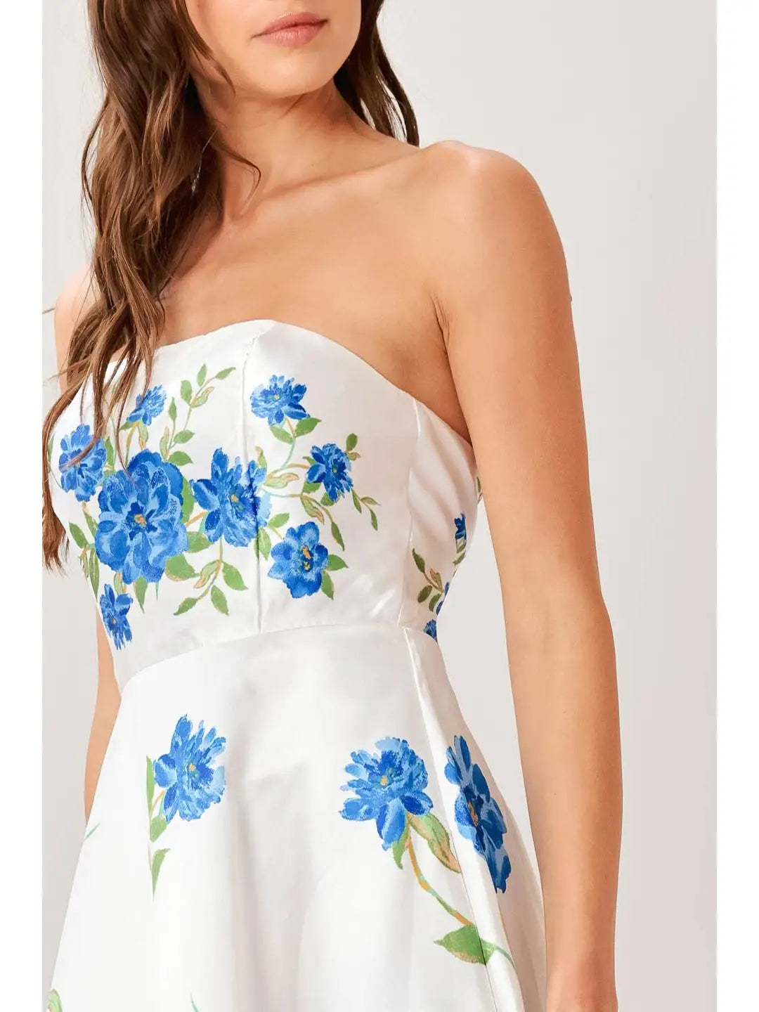 Greta Strapless Midi Dress