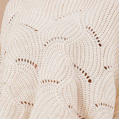 Openwork Loose Knit Sweater (More Colors)
