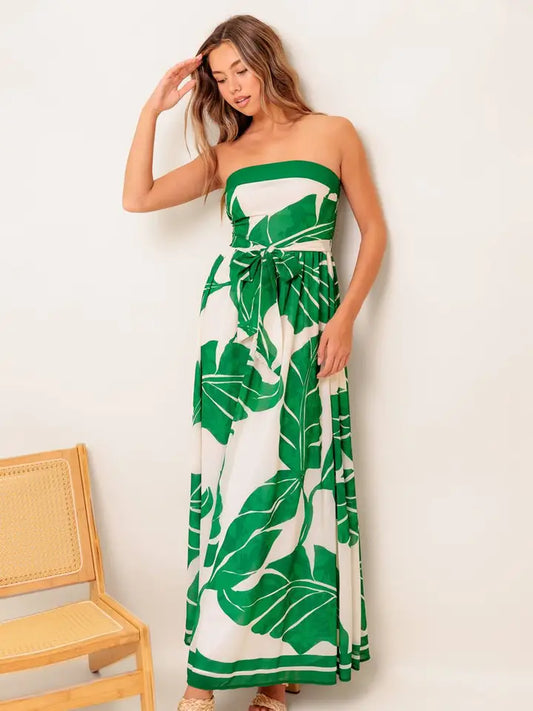 Rita Palm Maxi Dress