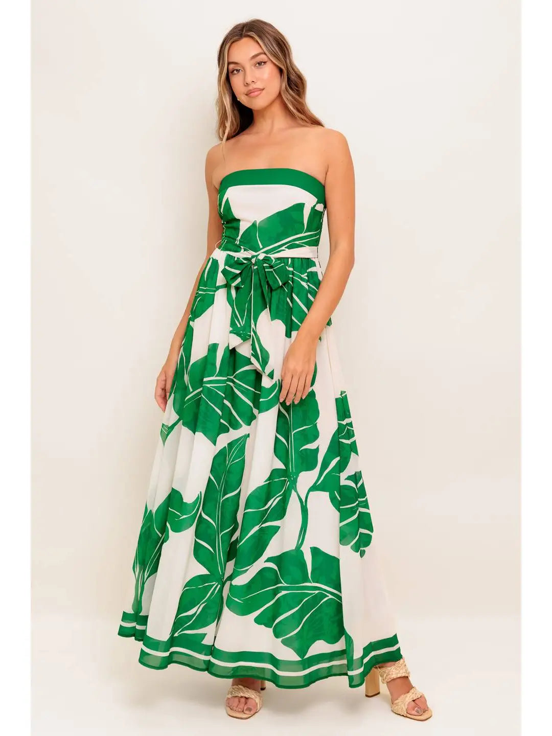 Rita Palm Maxi Dress