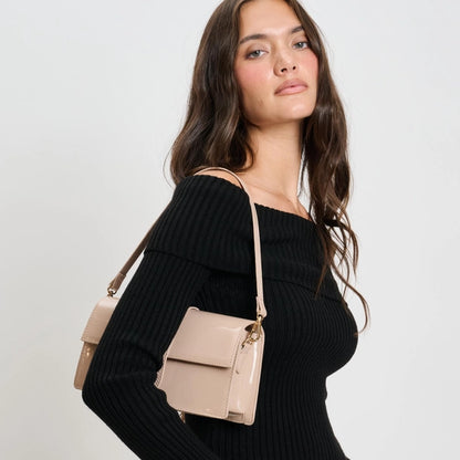 Violet Patent Bag