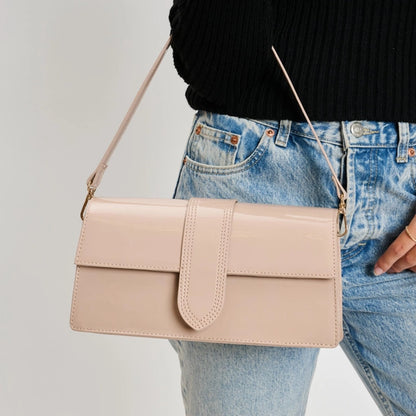 Violet Patent Bag
