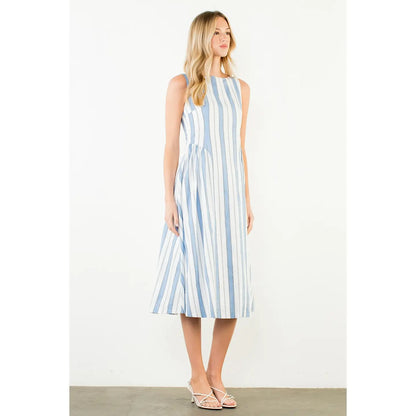 Harlow Striped Midi Dress