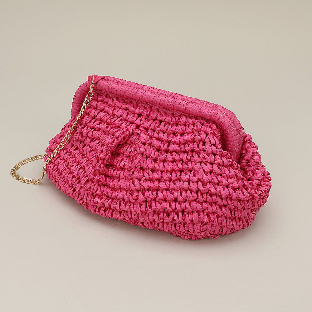 Woven Dumpling Bag
