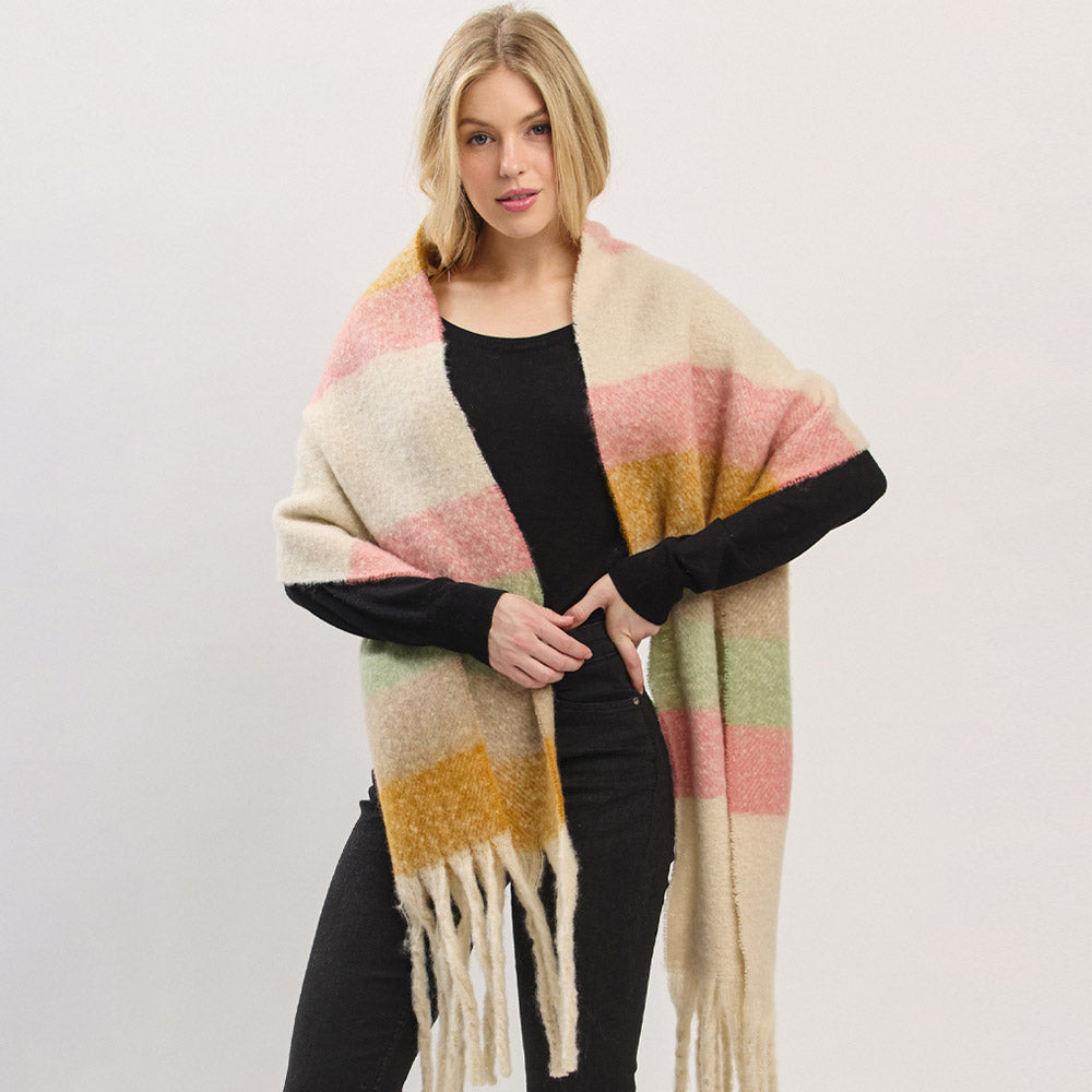 Striped Oversized Scarf (More Colors)