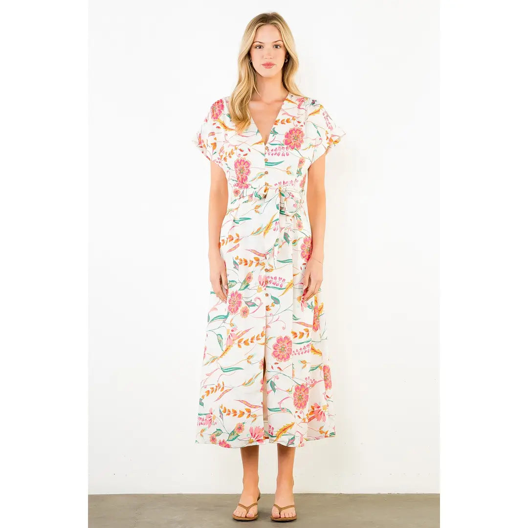 Neve Floral Midi Dress