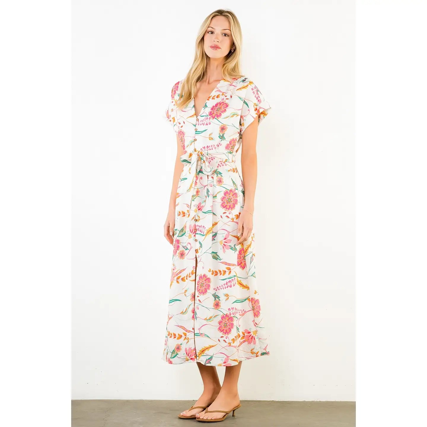 Neve Floral Midi Dress