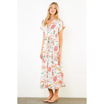 Neve Floral Midi Dress