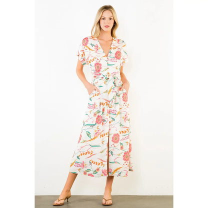 Neve Floral Midi Dress