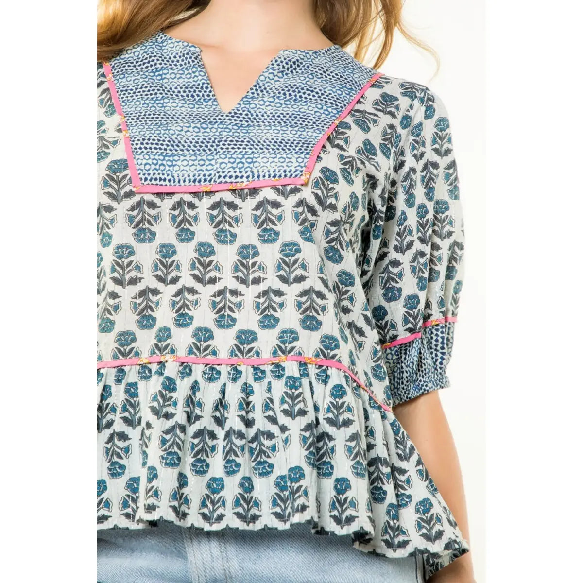 Lola Contrast Trim Top